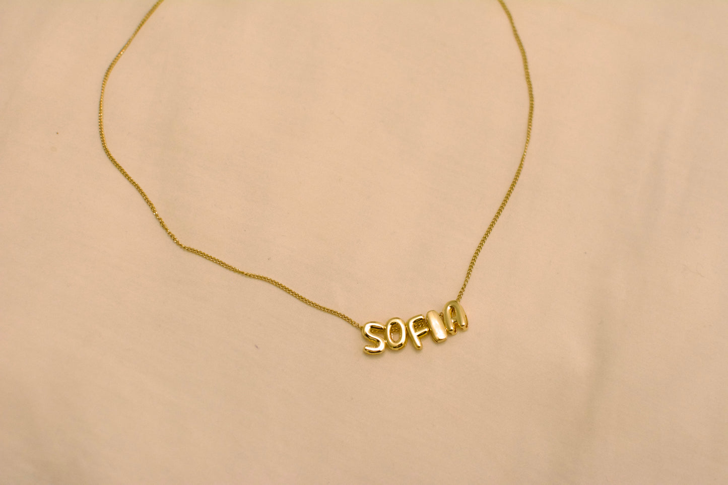 Bubbles Name Necklace
