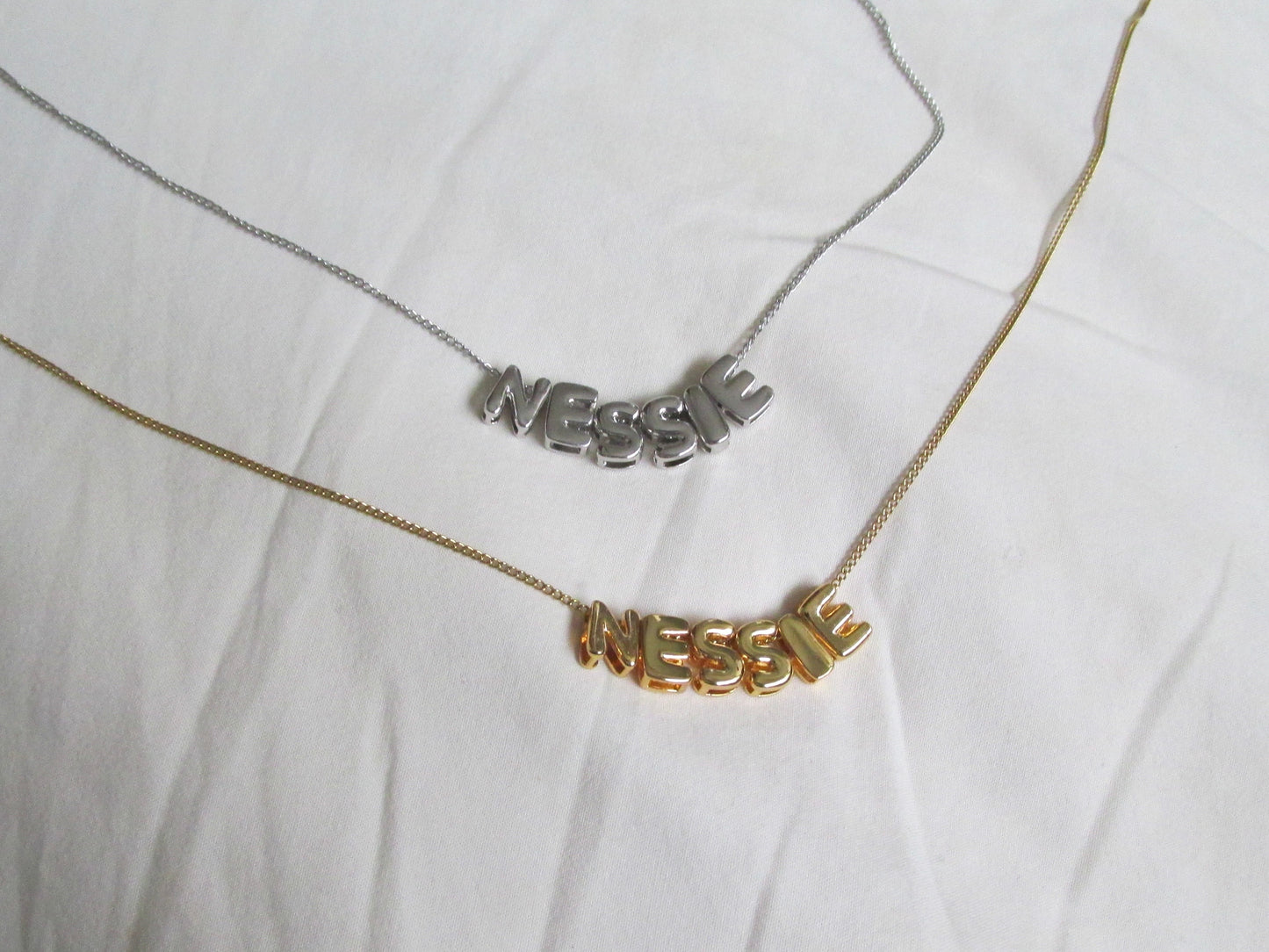 Bubbles Name Necklace