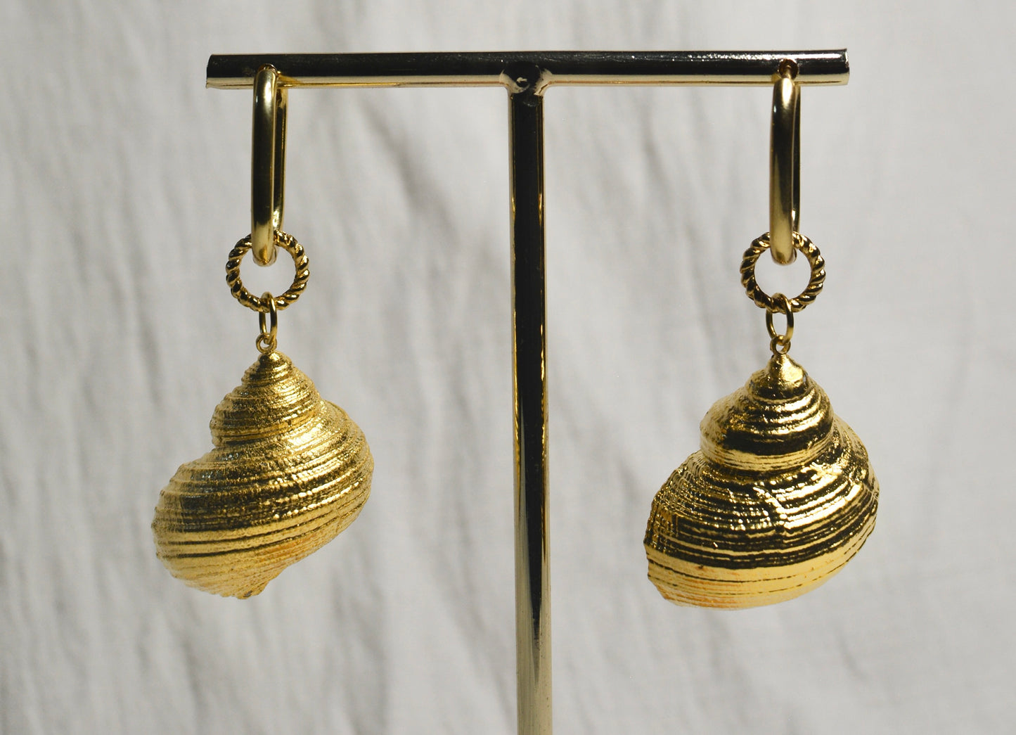 Aretes Caracol Natural