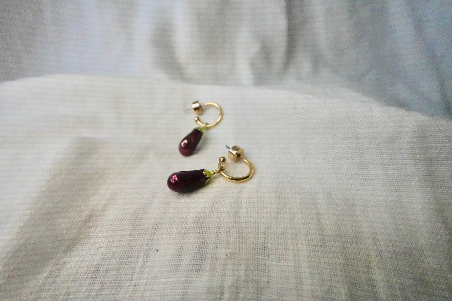 Aretes Berenjenas