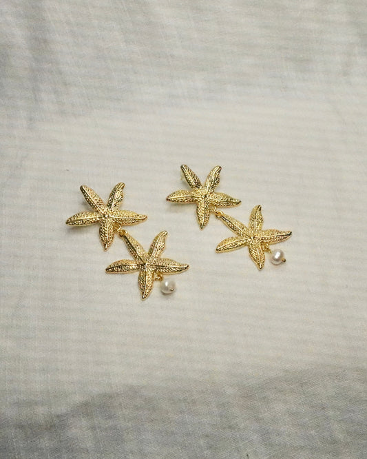 Aretes Estrella Doble