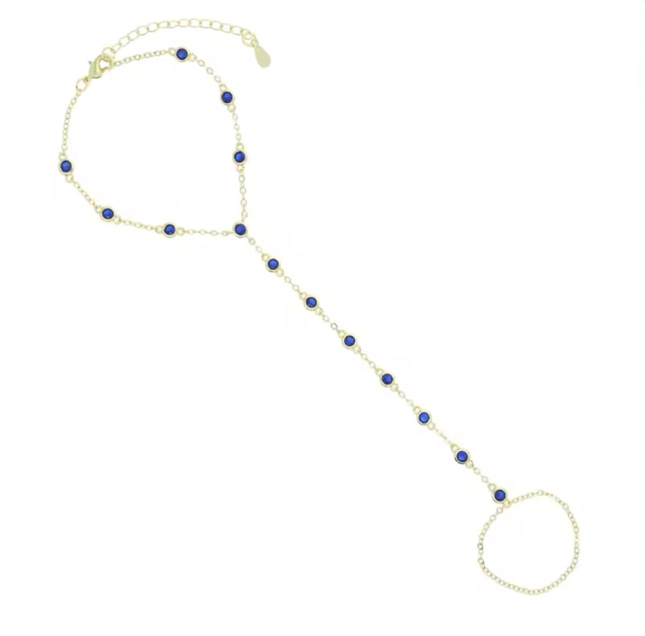Hand Chain Elena Blue