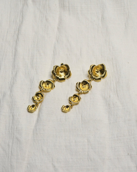 Aretes lluvia de flores