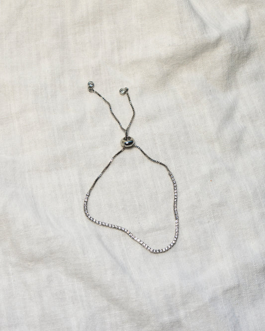 Tenis Bracelet M Plateada