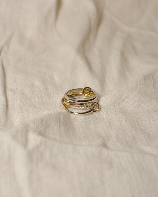 Anillo Camila Dorado/Plata