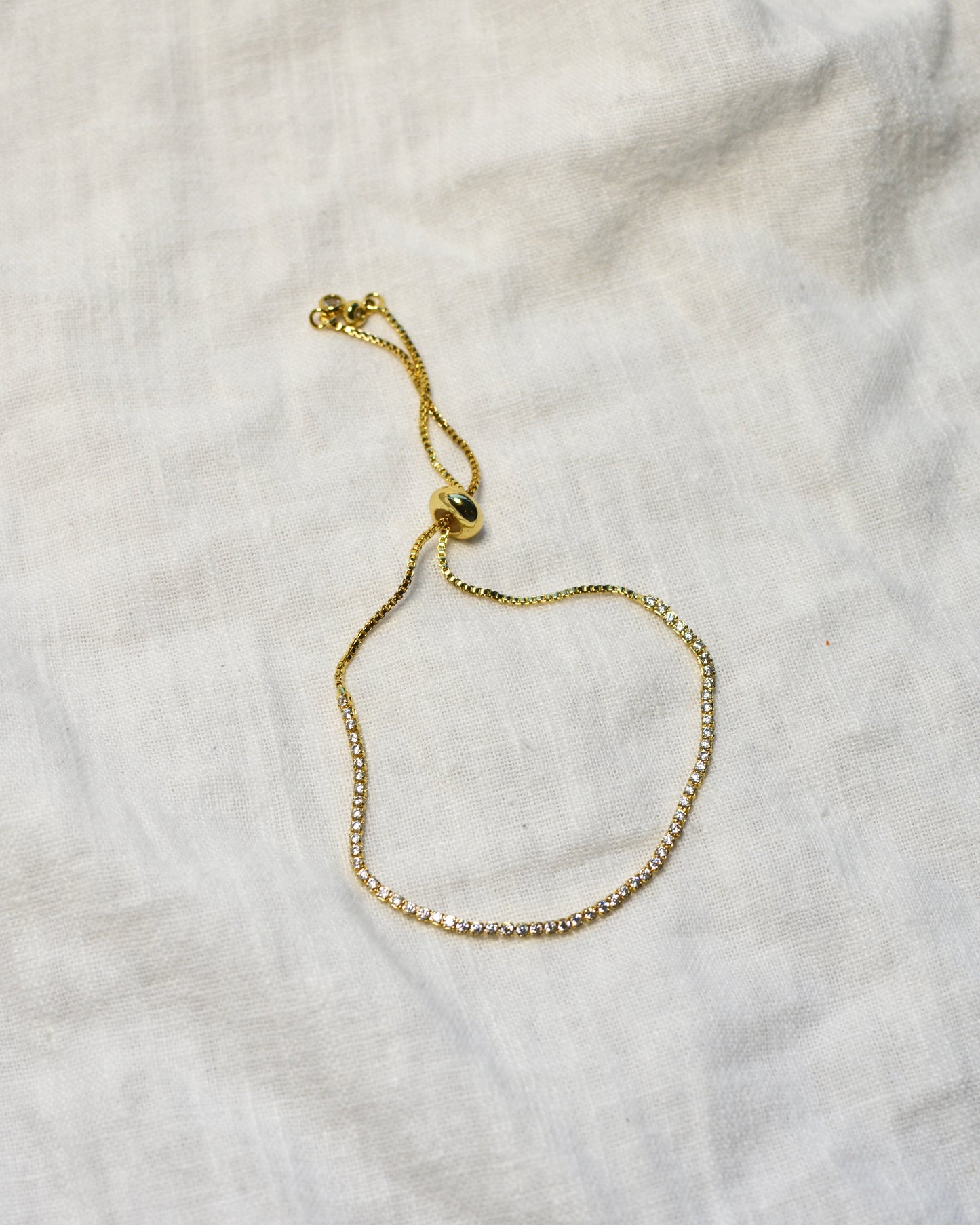 Tenis Bracelet M Dorada