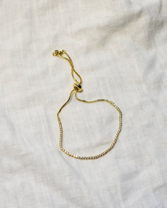 Tenis Bracelet M Dorada