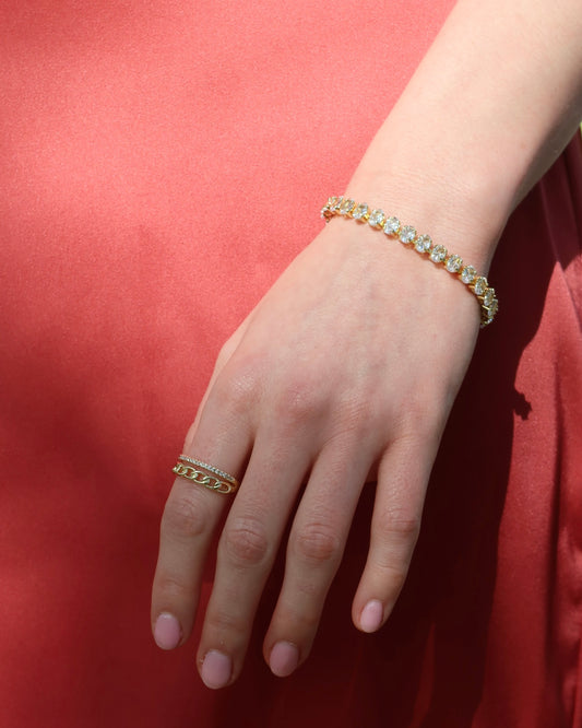 Tenis bracelet chunky