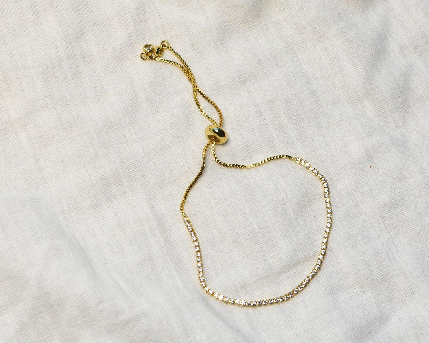 Tenis Bracelet M Dorada