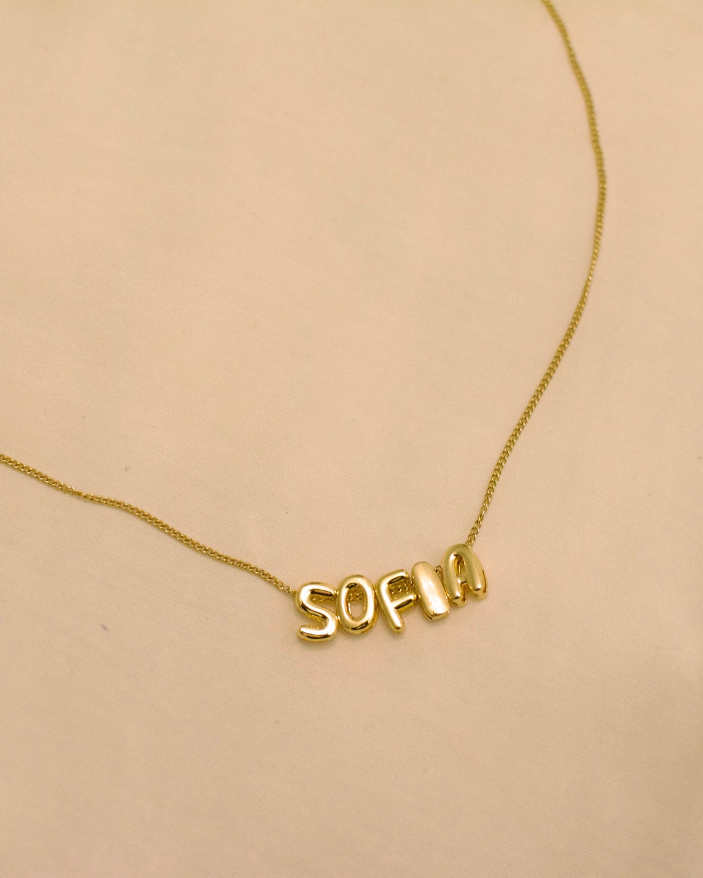 Bubbles Name Necklace