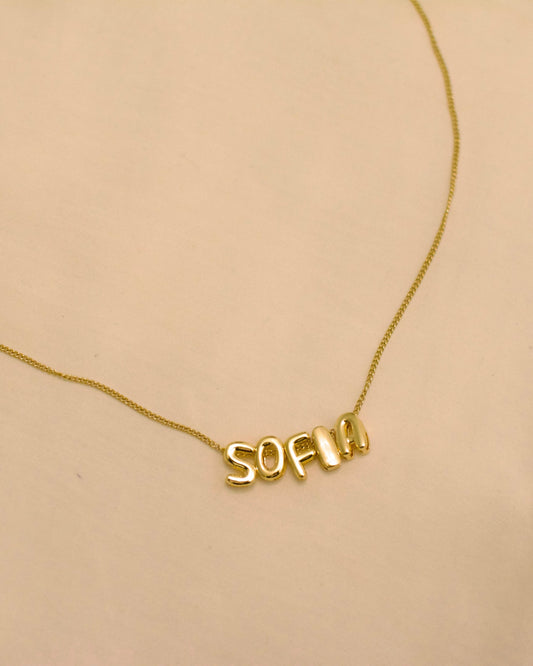 Bubbles Name Necklace
