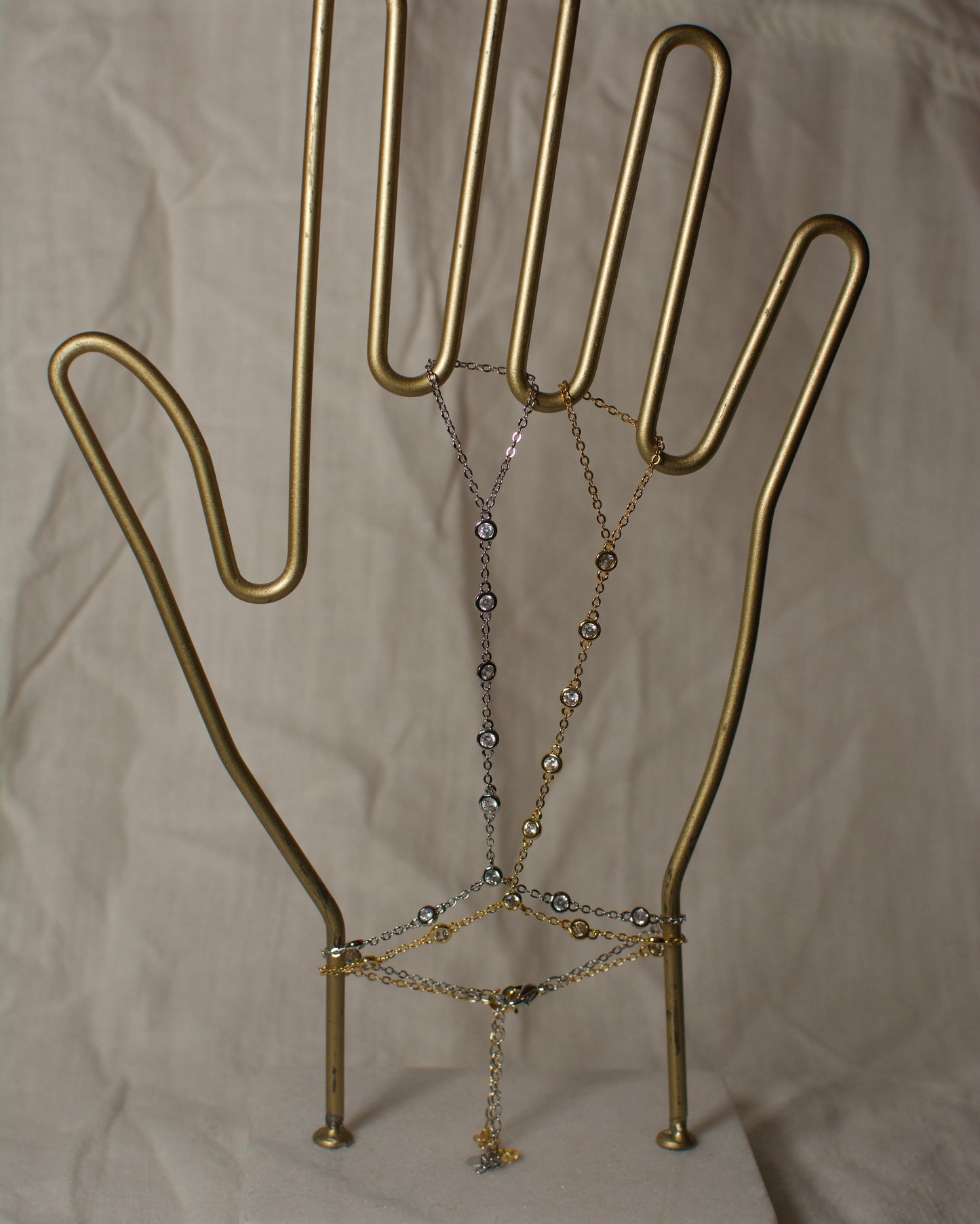 Hand Chain Elena Silver