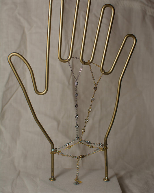 Hand Chain Elena Silver